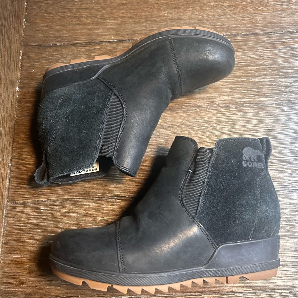 Sorel Evie Pull on Leather pull on waterproof boots size 5.5 - Picture 11 of 15